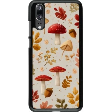 Coque Huawei P20 - Autumn 26 Mushrooms and leaves
