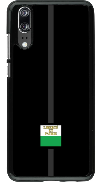 Huawei P20 Case Hülle - Kanton VD schwarz