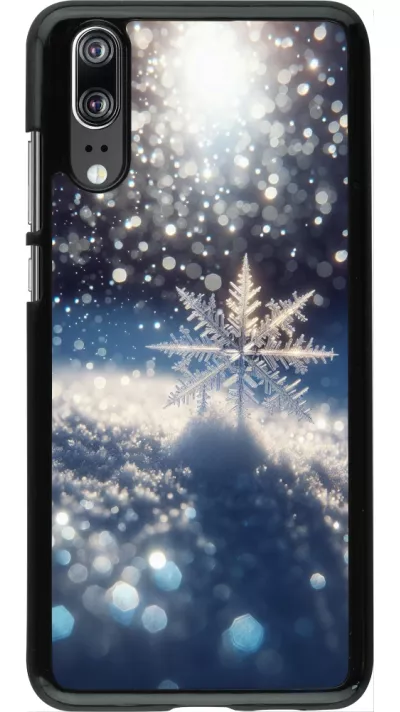 Huawei P20 Case Hülle - Schneeflocke Solar Glanz