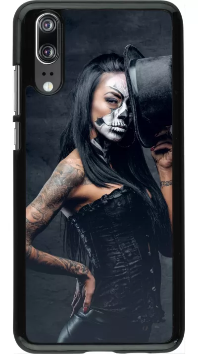 Huawei P20 Case Hülle - Halloween 22 Tattooed Girl