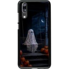 Huawei P20 Case Hülle - Halloween 2026 Ghost on a swing