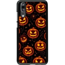 Huawei P20 Case Hülle - Halloween 2026 Pattern Pumpkins