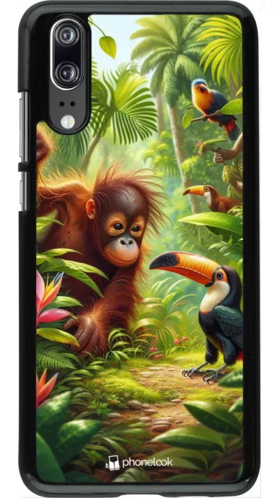 Huawei P20 Case Hülle - Tropischer Dschungel Tayrona