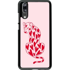Coque Huawei P20 - Leopard with hearts 2026