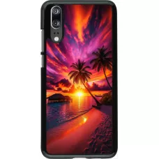 Huawei P20 Case Hülle - Malediven Abenddämmerung Glückseligkeit