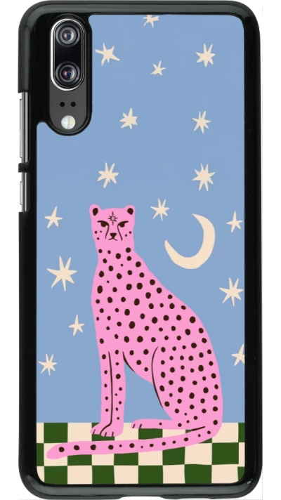 Coque Huawei P20 - Pink leopard with stars 2026