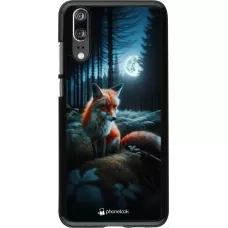 Huawei P20 Case Hülle - Fuchs Mond Wald