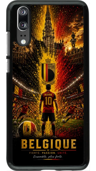Huawei P20 Case Hülle - Fussball Belgien splash 2026