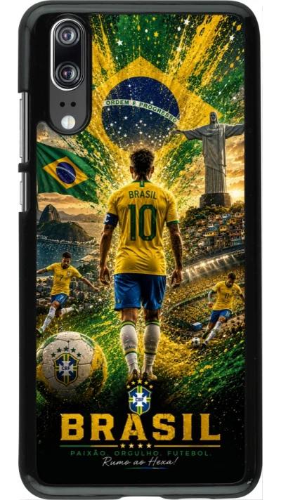 Coque Huawei P20 - Football Brésil splash 2026