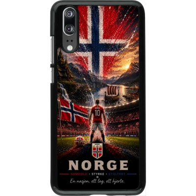 Coque Huawei P20 - Football Norvège splash 2026