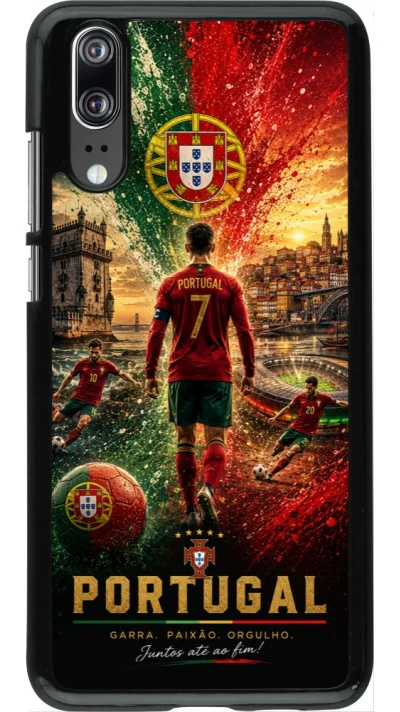 Huawei P20 Case Hülle - Fussball Portugal splash 2026