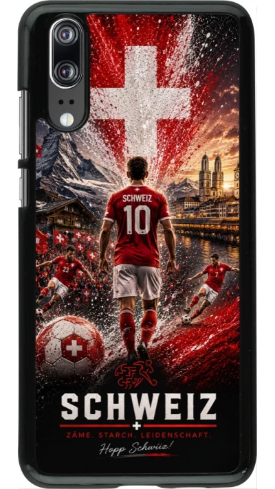 Huawei P20 Case Hülle - Fussball Schweiz splash 2026