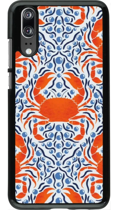 Coque Huawei P20 - Crabs and pearls Summer 2026