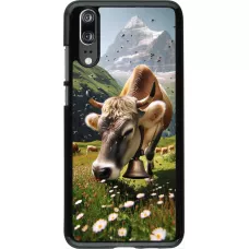 Huawei P20 Case Hülle - Kuh Berg Wallis