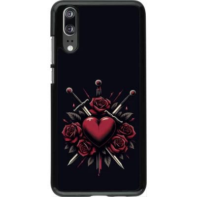 Huawei P20 Case Hülle - Valentine 2024 gothic love
