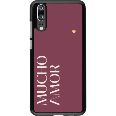 Coque Huawei P20 - Valentine 2024 mucho amor rosado