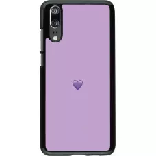 Coque Huawei P20 - Valentine 2023 purpule single heart