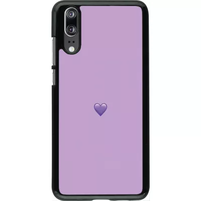 Coque Huawei P20 - Valentine 2023 purpule single heart