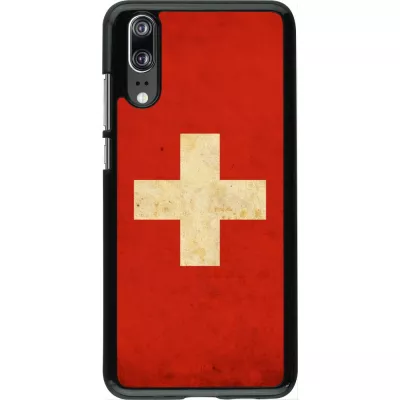 Coque Huawei P20 - Vintage Flag SWISS