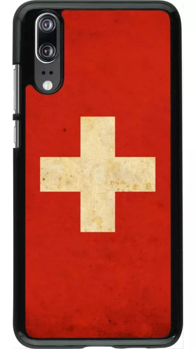 Coque Huawei P20 - Vintage Flag SWISS