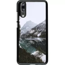 Coque Huawei P20 - Winter 22 snowy mountain and lake