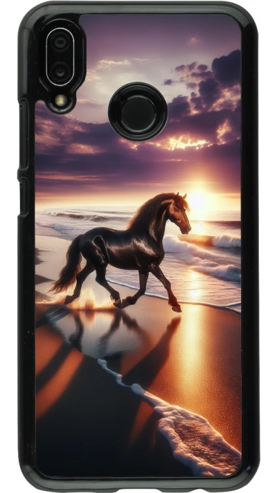 Huawei P20 Lite Case Hülle - Pferd majestätisch Strand