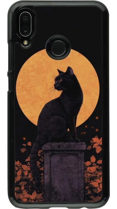 Huawei P20 Lite Case Hülle - Halloween 2026 Cat Art Nouveau