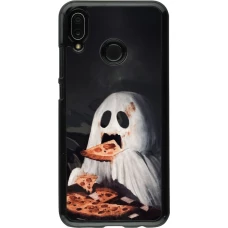 Huawei P20 Lite Case Hülle - Halloween 2026 Ghost eating pizza