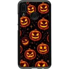 Huawei P20 Lite Case Hülle - Halloween 2026 Pattern Pumpkins