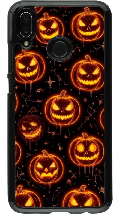 Huawei P20 Lite Case Hülle - Halloween 2026 Pattern Pumpkins