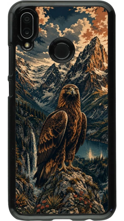 Coque Huawei P20 Lite - Linocut Aigle Royal