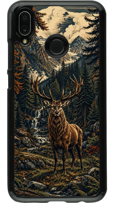 Coque Huawei P20 Lite - Linocut Cerf