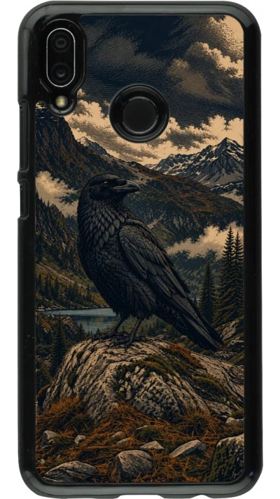 Coque Huawei P20 Lite - Linocut Grand Corbeau