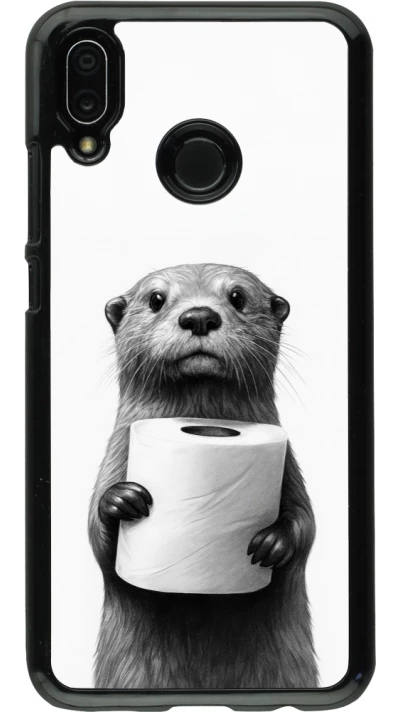Huawei P20 Lite Case Hülle - Otter Toilettenpapier