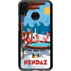 Huawei P20 Lite Case Hülle - Nendaz Mountain Jacuzzi