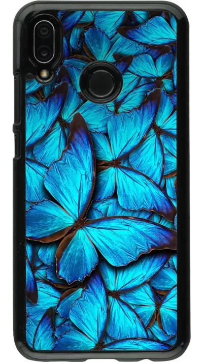Hülle Huawei P20 Lite - Papillon - Bleu