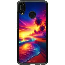 Huawei P20 Lite Case Hülle - Strand Sonnenuntergang auffällig