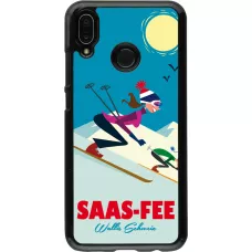 Huawei P20 Lite Case Hülle - Saas-Fee Ski Downhill