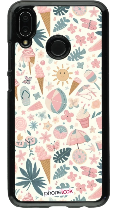 Huawei P20 Lite Case Hülle - Sommer Pink Muster