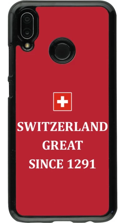 Huawei P20 Lite Case Hülle - Switzerland Great Since 1291