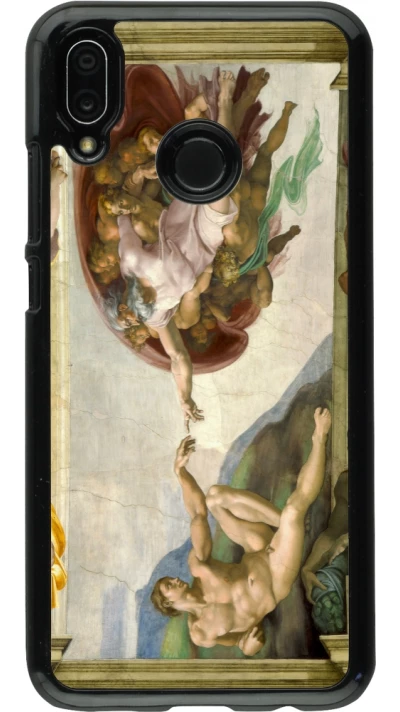 Coque Huawei P20 Lite - Tableau art - La Création d’Adam - Michel-Ange