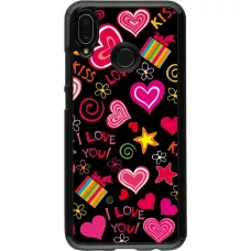 Huawei P20 Lite Case Hülle - Valentine 2023 love symbols