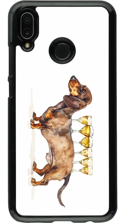 Huawei P20 Lite Case Hülle - Wine Teckel
