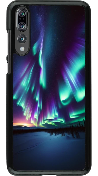 Huawei P20 Pro Case Hülle - Funkelndes Nordlicht