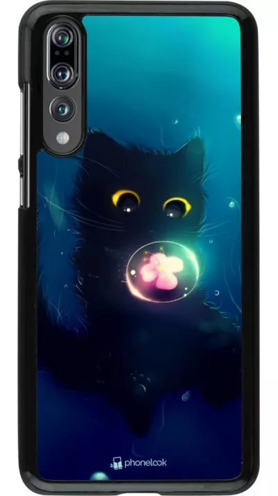 Hülle Huawei P20 Pro - Cute Cat Bubble