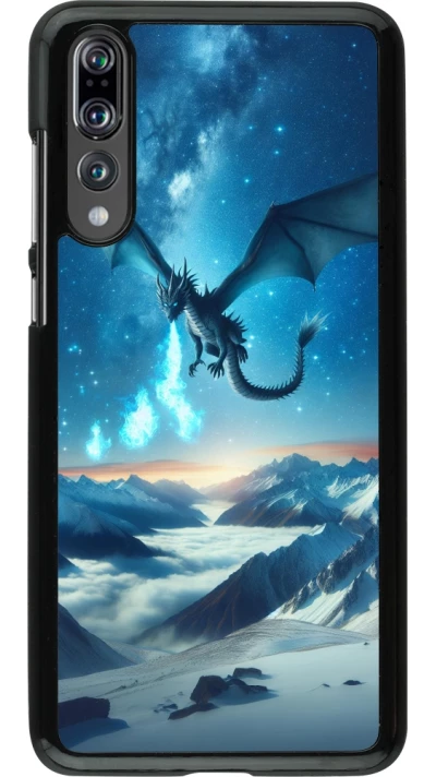 Huawei P20 Pro Case Hülle - Drache nächtliche Berg