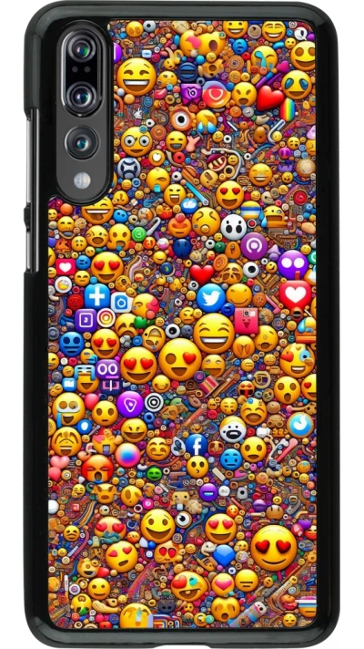 Huawei P20 Pro Case Hülle - Emoji gemischt