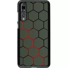 Hülle Huawei P20 Pro - Geometric Line red