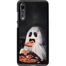 Coque Huawei P20 Pro - Halloween 2026 Ghost eating pizza