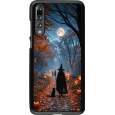 Coque Huawei P20 Pro - Halloween 2026 Witch with a cat